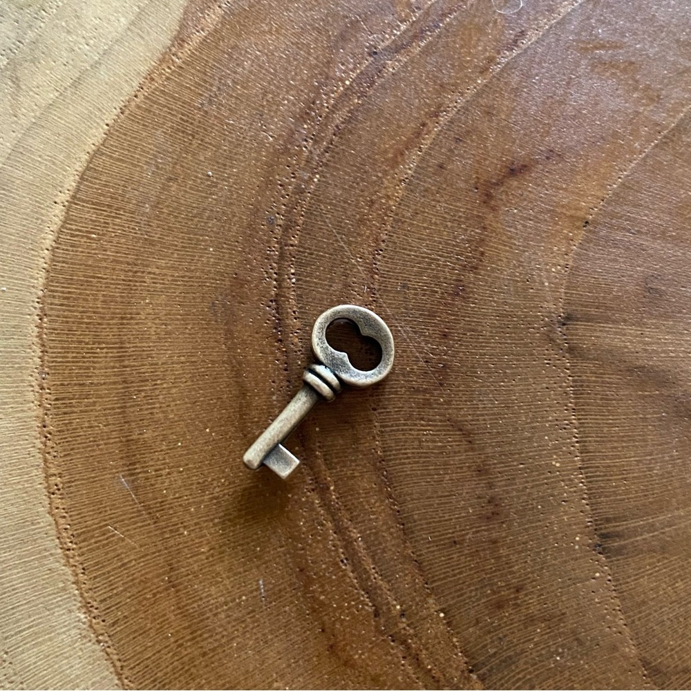 RETIRED James Avery Bronze Key Charm, Sterling Silver 🗝️